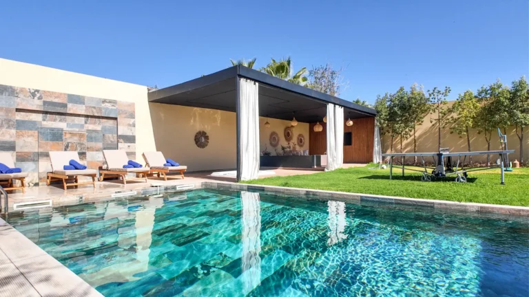 VILLA ASMA Piscine PALM AGENCY MARRAKECH